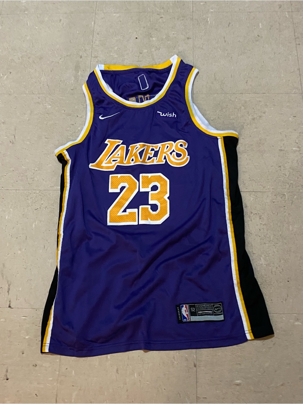Nike Purple & Gold Los Angeles Lakers #23 Basketball Jersey